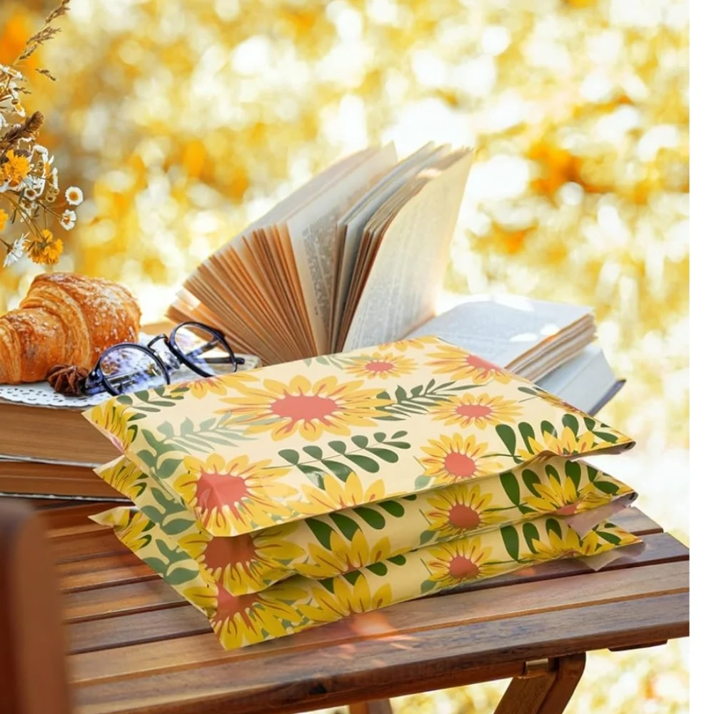 15 Sunflower Polymailer Packages